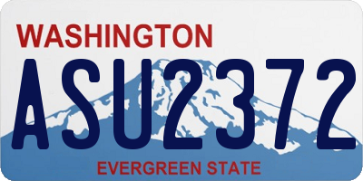 WA license plate ASU2372