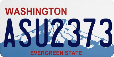 WA license plate ASU2373