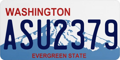 WA license plate ASU2379