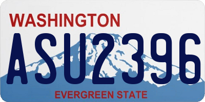 WA license plate ASU2396