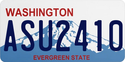 WA license plate ASU2410