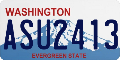 WA license plate ASU2413