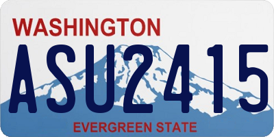 WA license plate ASU2415