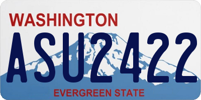 WA license plate ASU2422
