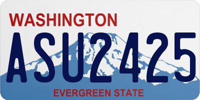 WA license plate ASU2425