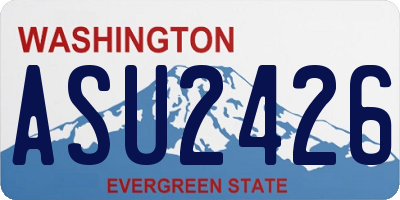 WA license plate ASU2426