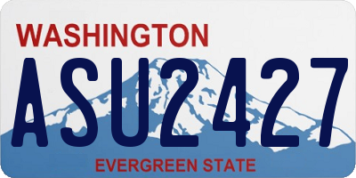 WA license plate ASU2427