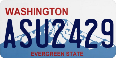 WA license plate ASU2429