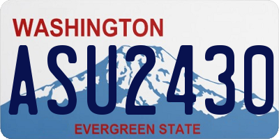 WA license plate ASU2430