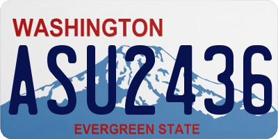 WA license plate ASU2436