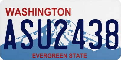 WA license plate ASU2438