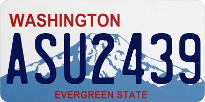 WA license plate ASU2439