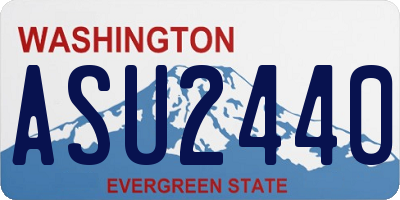 WA license plate ASU2440