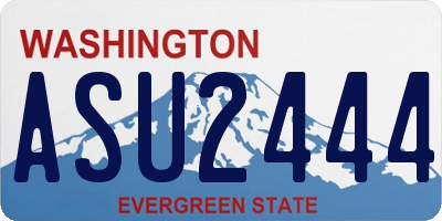 WA license plate ASU2444