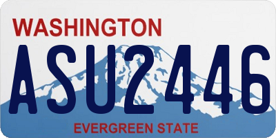 WA license plate ASU2446