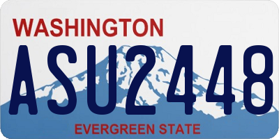 WA license plate ASU2448