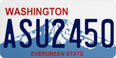 WA license plate ASU2450