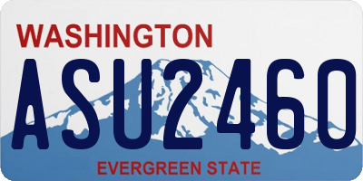 WA license plate ASU2460