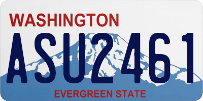 WA license plate ASU2461