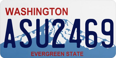 WA license plate ASU2469