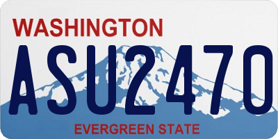 WA license plate ASU2470