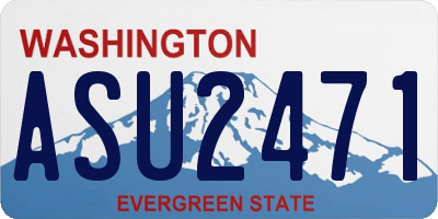 WA license plate ASU2471