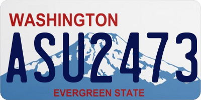WA license plate ASU2473