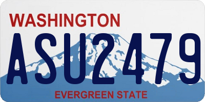 WA license plate ASU2479