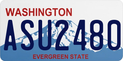 WA license plate ASU2480