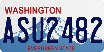 WA license plate ASU2482