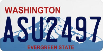 WA license plate ASU2497