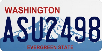 WA license plate ASU2498