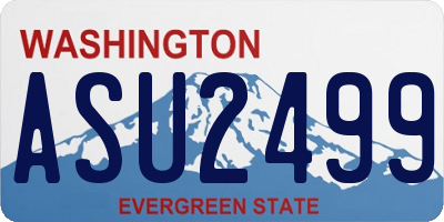 WA license plate ASU2499