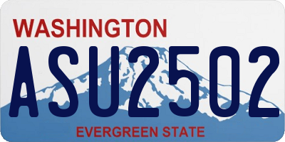 WA license plate ASU2502