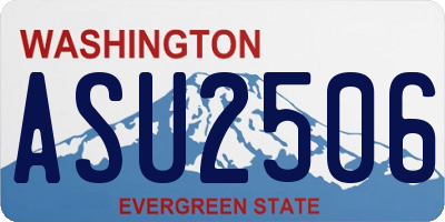 WA license plate ASU2506