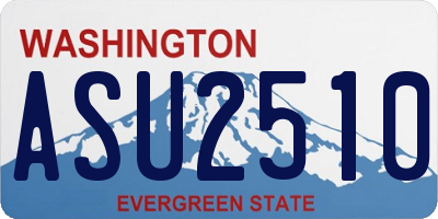 WA license plate ASU2510