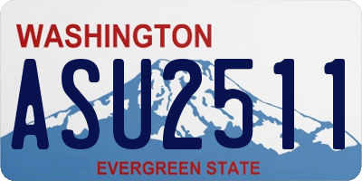 WA license plate ASU2511