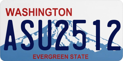 WA license plate ASU2512