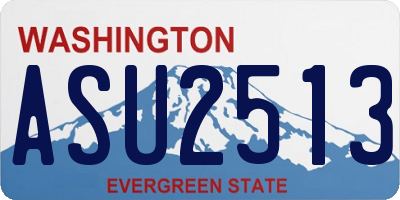 WA license plate ASU2513