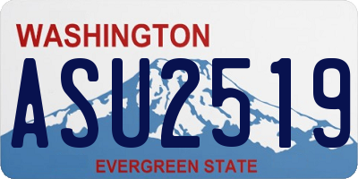 WA license plate ASU2519