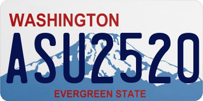 WA license plate ASU2520