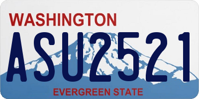 WA license plate ASU2521