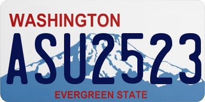 WA license plate ASU2523