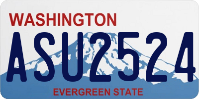 WA license plate ASU2524