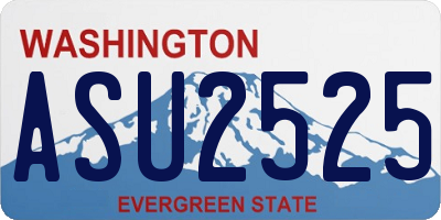 WA license plate ASU2525