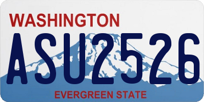 WA license plate ASU2526
