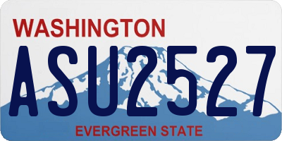 WA license plate ASU2527