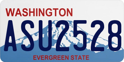 WA license plate ASU2528
