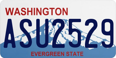 WA license plate ASU2529