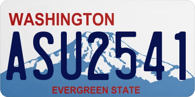 WA license plate ASU2541